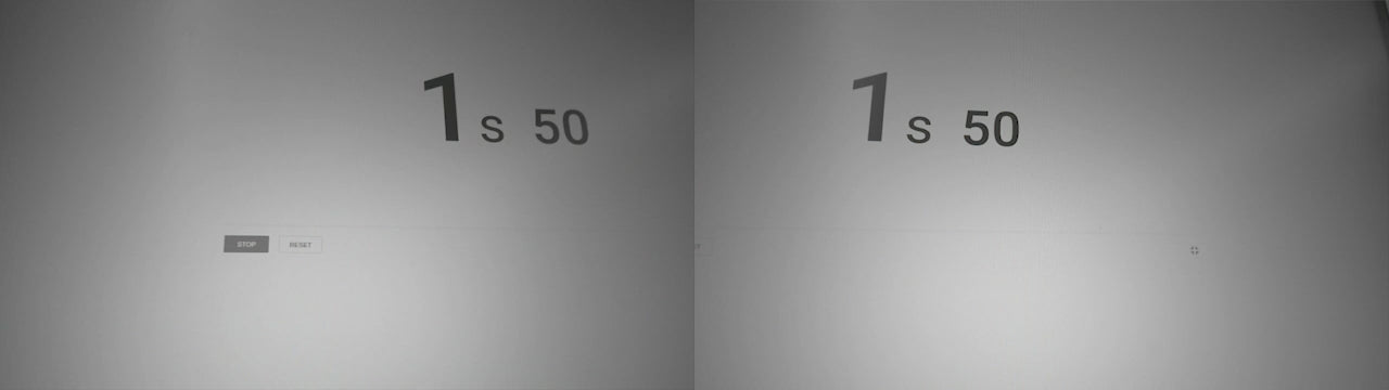 Load video: A live video demo of multi-camera frame synchronization. Video shows two camera streams of a timer, where millisecond-level accuracy is highlighted.