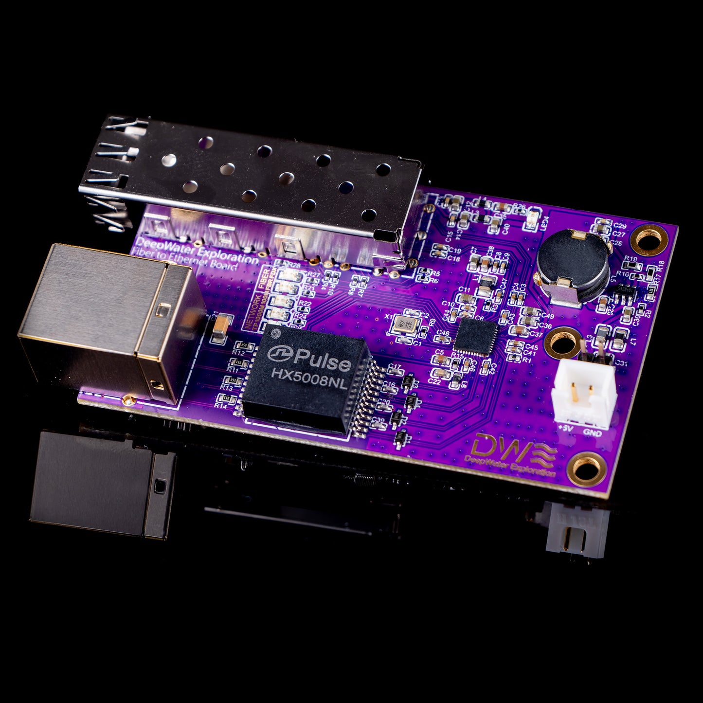 Gigabit Fiber to Ethernet Converter Boards for ROV/AUV