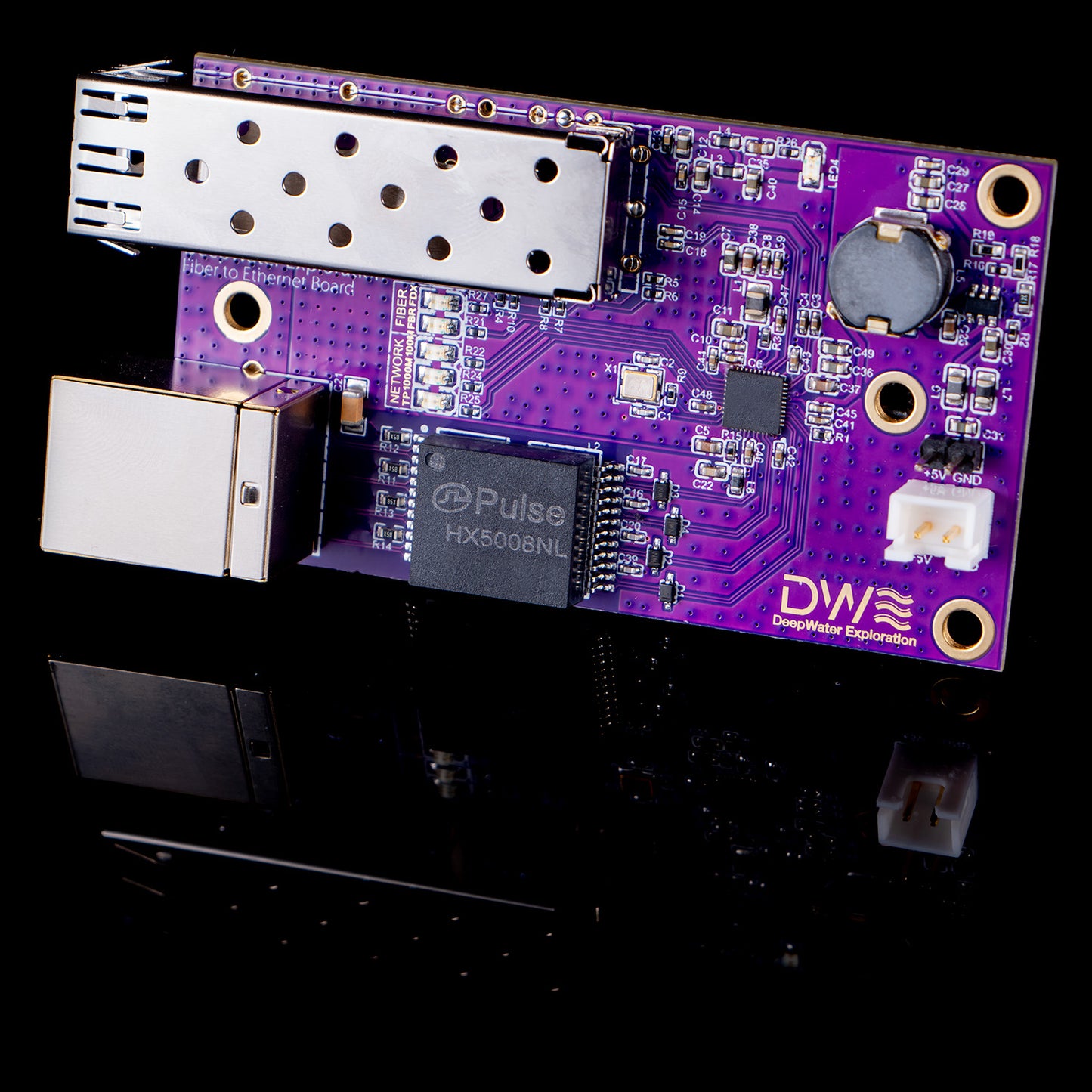 Gigabit Fiber to Ethernet Converter Boards for ROV/AUV
